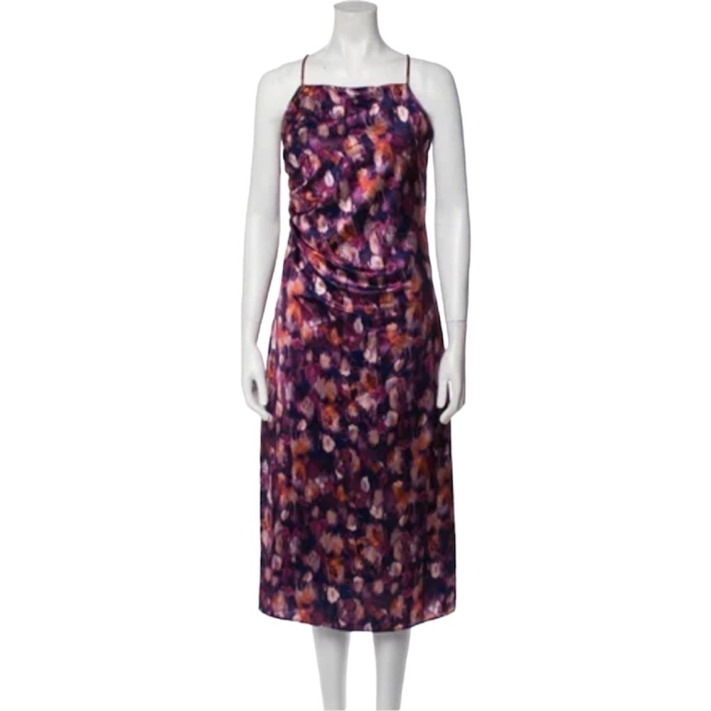 Jason Wu- NWT Multicolored Printed Cross Adjustable Strap Midi Dress